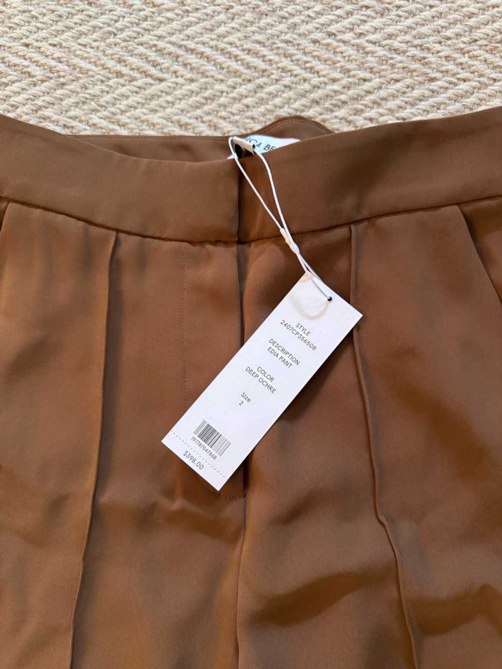 NWT Veronica Beard Edina Deep Ochre Trousers | Size 2 - Picture 5 of 8